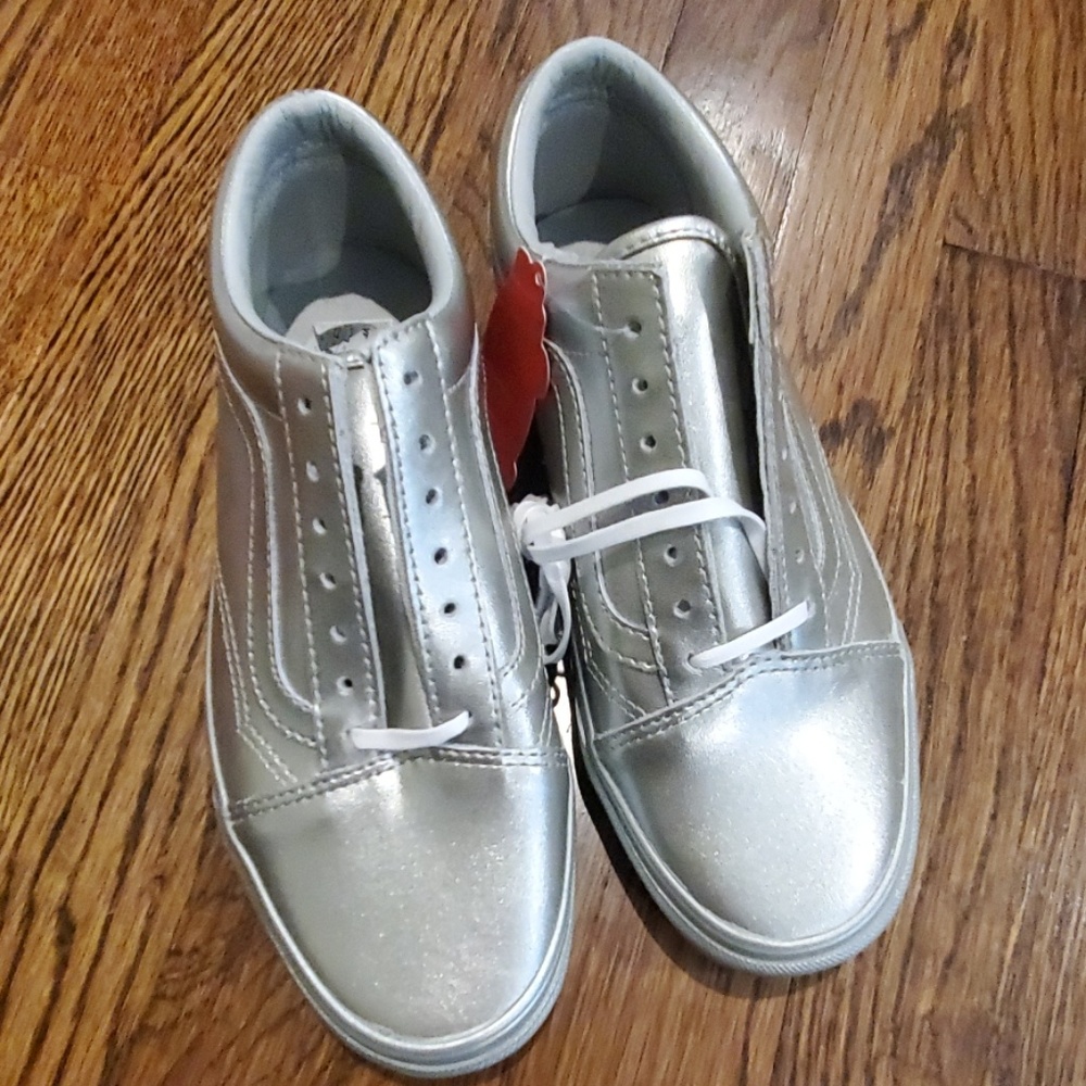 Silver Vans Size 7.5 - Picture 2 of 5